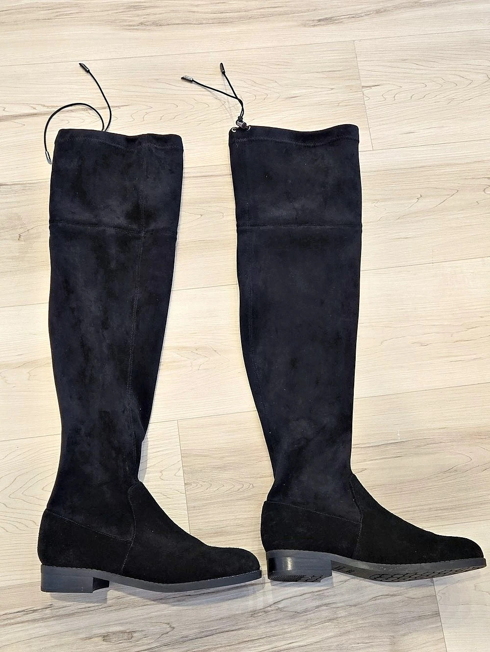 Artica Over The Knee Waterproof Black Suede Boots US 8